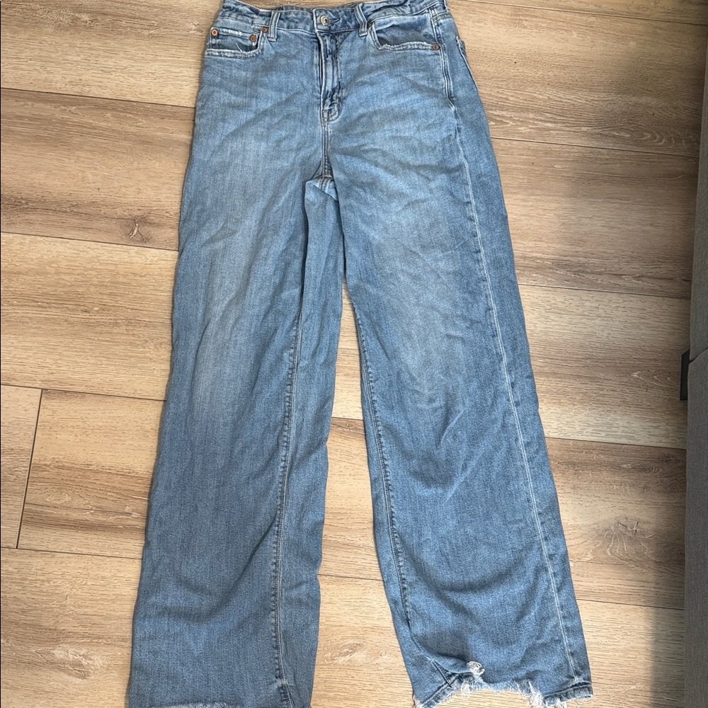 American Eagle Outfitters Super High-Rise Baggy Wide Leg Jeans